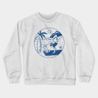 Yoga Beach Girl Crewneck Sweatshirt